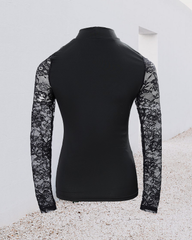 Langarmshirt mit Spitze