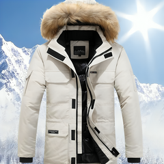 Stylische Winterjacke mit Taschen für Herren