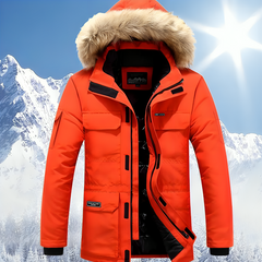 Stylische Winterjacke mit Taschen für Herren