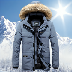 Stylische Winterjacke mit Taschen für Herren