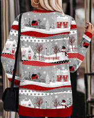 Cross-Sweatshirt mit Weihnachtsdruck