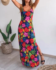 Sexy Neckholder-Kleid mit Print für Damen