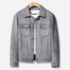 Vintage-Cargo-Lederjacke für Herren