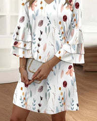 Kleid mit süßen Prints für Damen