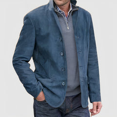 Lässiger Button-Down-Blazer-Jackenmantel für Herren