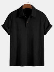 Kurzarm-Poloshirt aus Cord