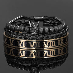 Antonios Crown Armband Set Män