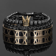 Antonios Crown Armband Set Män