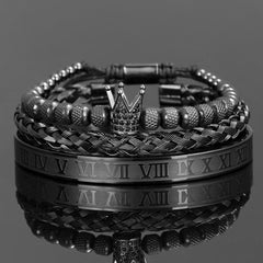 Antonios Crown Armband Set Män